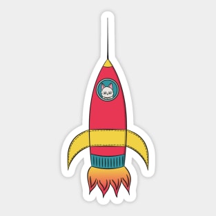 Rocket Cat Sticker